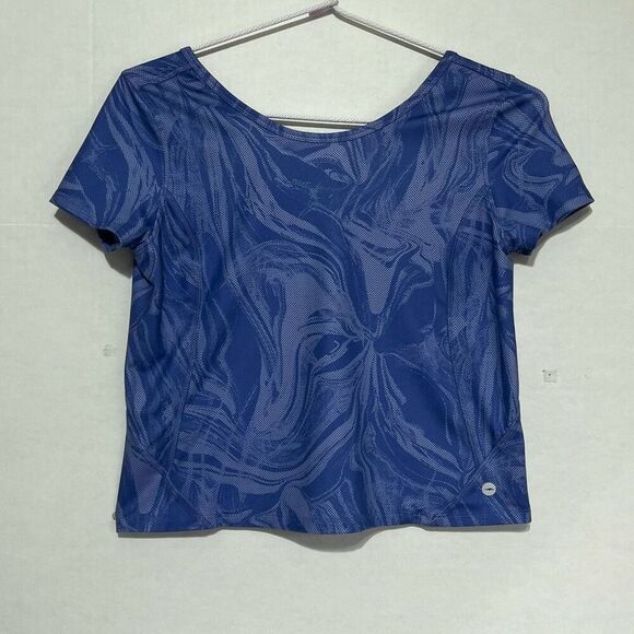 Avia Girls Stretch Ballerina Top  Purple Short Sleeve  Sz L (10-12) Plus - Picture 1 of 4